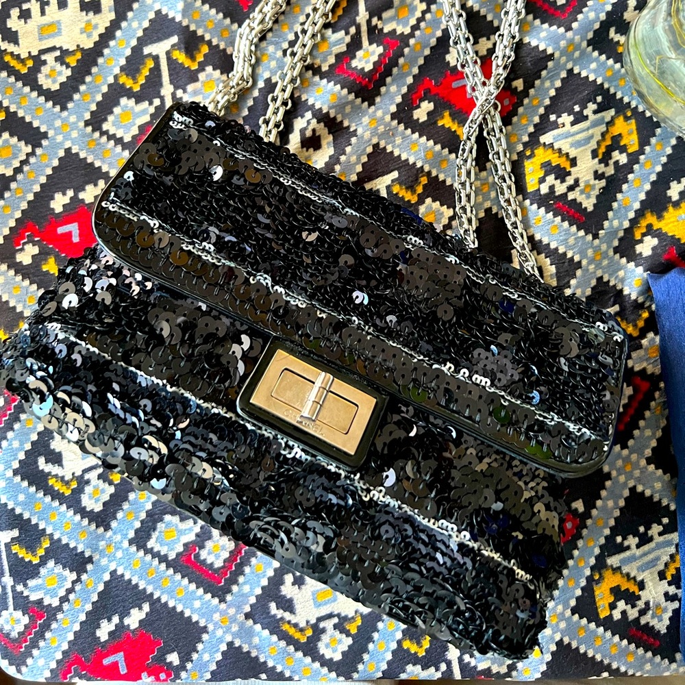 Authentic Chanel sequin handbag